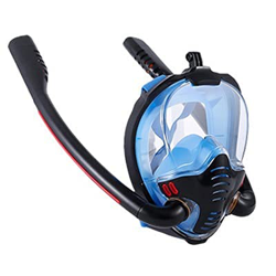 Generic Maschera da Sub Maschera da Snorkeling Integrale Respirazione sicura Maschera da Sub panoramica a 180° con Dry Top Set da Snorkeling a Doppio  características