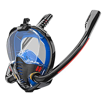 Generic Maschere subacquee Respiratore per Immersione Respiratore per Snorkeling Completamente Asciutto Nuoto Integrale per Adulti HD Impermeabile e a