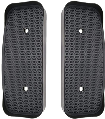 Coppia di accessori per attrezzatura per fitness per pedali ellipitici neri 34,5x15 cm compatibili con ciclismo