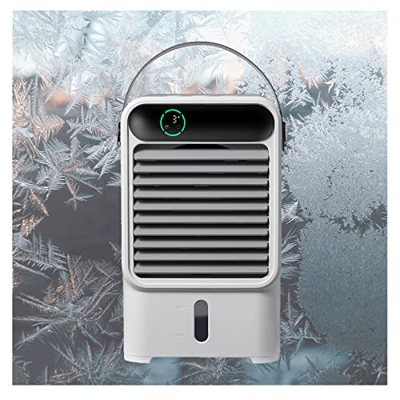 HYN Condizionatori Ad Acqua, Display Digitale USB Refrigeratori Portatili, Silenzioso Durevole Condizionatore Portatile Ideale per Le Camere da Letto 