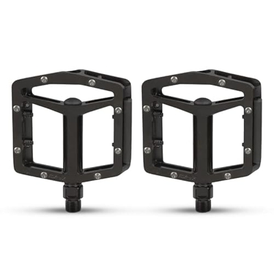 Set di pedali per bicicletta MTB, in alluminio, colore nero, 16 perni intercambiabili, antiscivolo, per bici da corsa, trekking, antiscivolo, per bici