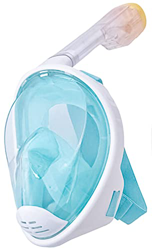Maschera da snorkeling per bambini, con visione a 180°, anti appannamento, a prova di perdite, colore: blu precio