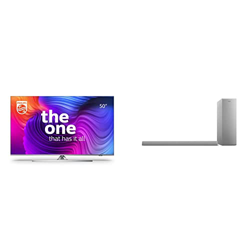 PHILIPS 50PUS8506 Smart TV LED UHD 4K da 50 pollici Android TV con Ambilight, Immagini HDR&Philips Audio B6405/10 Soundbar Altoparlante Bluetooth con  características