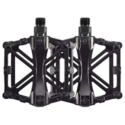 Pedali Bici 9/16" per MTB - Pedale Piatto per Bicicletta da Strada di Montagna - con 16 Perni Antiscivolo - Pedale Piattaforma Universale in Lega di A en oferta