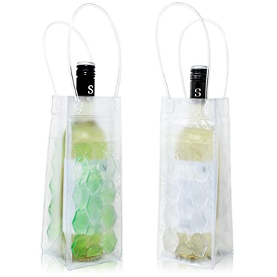 Selldorado® 2X Borsa frigo per Bottiglie per a casa o in Viaggio - Borsa Termica per Champagne in Diversi Colori - Borsa del Ghiaccio - Borsa frigo pe