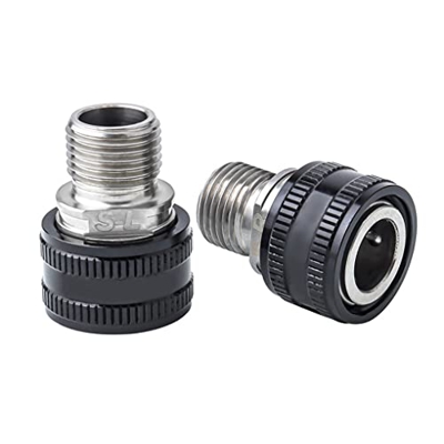 Qinghengyong 1 paio di connettori per pedivella a sgancio rapido di ricambio per estensori del pedale per biciclette, D'argento