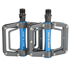 Ambiguity Pia Pedali Ciclistici Piatti in Lega di Alluminio 1PAIR per Parti di Mountain Bike,Titanium Blue en oferta