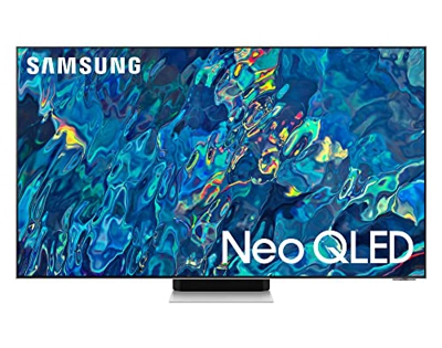 Samsung TV Neo QLED QE55QN95BATXZT, Smart TV 55" Serie QN95B, Neo QLED 4K UHD, Alexa e Google Assistant integrati, Bright Silver, 2022, DVB-T2