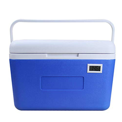 Raffreddatore Portatile per Bevande con ghiacciaia da 9 Litri con termometro, per Campeggio, Barbecue, attività all'aperto, Blu características