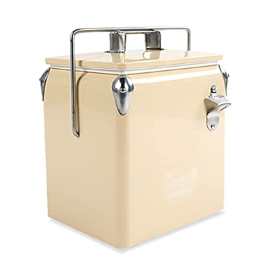 Dispositivo di raffreddamento per esterni a tenuta stagna - Borsa isolante portatile per esterni retrò, dispositivo di raffreddamento da campeggio per
