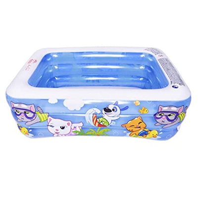 Piscina Gonfiabile Grande Piscina per Bambini per La Famiglia Piscina Rettangolare per Bambini Adulti, Giardino, Cortile Festa d'Acqua Estiva Giocatto