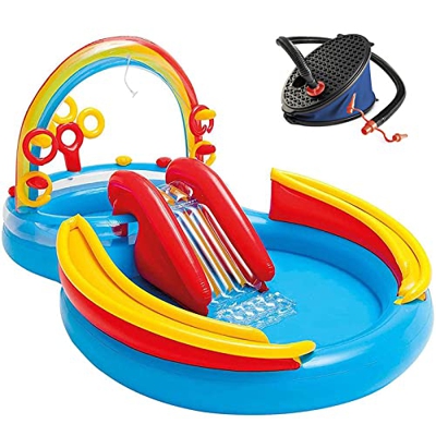 Piscine all Aperto Piscina all Aperto con Giardino Estivo per Feste in Acqua Giardino Cortile Interno Esterno Piscine Gonfiabili per Bambini 3 Anni in
