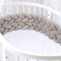 Luchild Cuscino intrecciato per dormire sul fianco, 3 m, intrecciato, per allattamento, cuscino decorativo per divano e letto, per bambini, colore gri precio