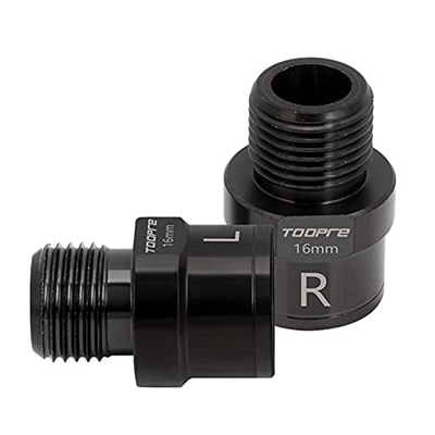 Povanjer Prolunghe pedali per bicicletta - Prolunghe pedali per bicicletta impermeabile e antiurto, Adattatori di estensione del pedale con marchi L e