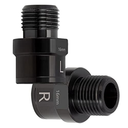 Estensori per pedali per biciclette, bicicletta in acciaio molibdeno da 16 mm MIT PADAL SPACER ESTENSED FIT 9/16 in pedali filettati 1 repair pedali en oferta