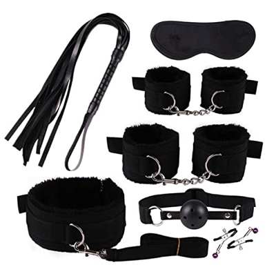 Cugzue Set da 7 Pezzi Nero Che Si Adatta alla Maggior Parte delle Persone