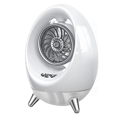 Raffreddatore d'Aria Portatile 3 in 1,Ventilatore Condizionatore Personale a 4 velocità con 2 modalità di Luce Notturna, Raffrescatore Evaporativo per