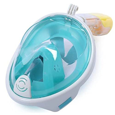 RobinEllis Maschera Subacquea Professionale per Adulti Occhiali da Sub Occhialini Subacquei Antiappannamento,Green,L/XL