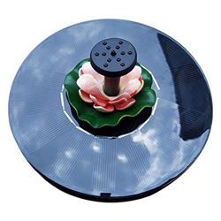 Solare Piscina Galleggiante Giardino Acqua Piccola Foglia Foun-tain Lo-tus Foun-tain Stagno Pesce Patio Prato & Giardino Parasprato Guardie (multicolo precio
