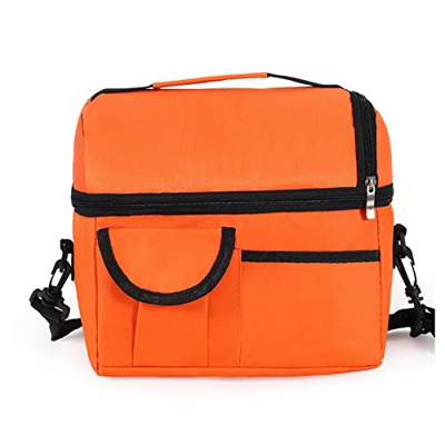 WYEUQ Borsa Frigo Borsa Termica Borsa del Pranzo Design a Doppio Strato Borsa Pasto con Tracolla Staccabile per la Famiglia, L'Ufficio, l'auto e Le at
