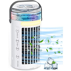 VVLXRIC Tubo Acqua - Umidifica Raffrescatore con Ghiaccio, Crea La Tua Zona di Raffreddamento Personale Purificatore Aria - per L'Ufficio Viaggi per F precio