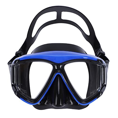 RobinEllis Maschera Subacquea Professionale Maschera Subacquea Occhialini Maschera Subacquea per Pesca Subacquea in Vetro Temperato Temperato,Blue,One
