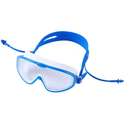 RobinEllis Maschera per Occhialini da Sub per Bambini Occhiali da Nuoto Antiappannamento Maschera Subacquea per Lo Snorkeling,Blue,One Size