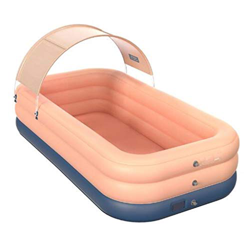 Jrechio PVC Ombra Wireless Piscina Gonfiabile Automatico Piscina for Interni e Esterni in plastica Grande Piscina Coperta for Bambini Rettangolare Gon en oferta