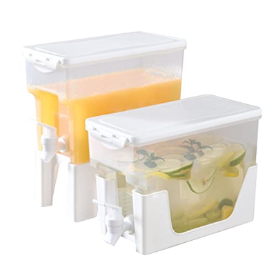 Abudend Brocca estiva riutilizzabile capacità acqua fredda contenitore con mensola rubinetto supporto campeggio per picnic all'aperto barbecue feste (