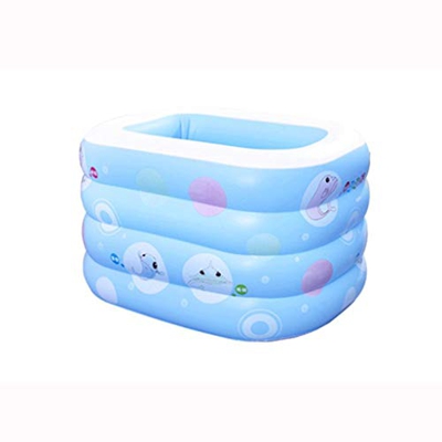 Piscina PVC 120/13 Piscina Gonfiabile da 5 cm for la Piscina Esterna del drenaggio del Fondo Gonfiabile stratificato (Dimensione: 120 * 95 * 72 cm) wa