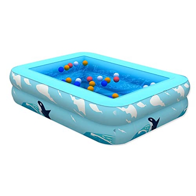 Spessa Vasca da Bagno Gonfiabile Piscinetta Gonfiabile,Piscina Grande con 2/3 Camera d'aria Individuali,PVC,Durevole e Sicuro per Giardino,Bambini,Adu