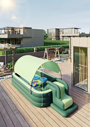 Piscina Gonfiabile Estiva per Giardino Grande Piscina per Famiglie Durevole Perfetta per Bambini Famiglia Adulti, Piscina per Bambini Addensata Autogo en oferta
