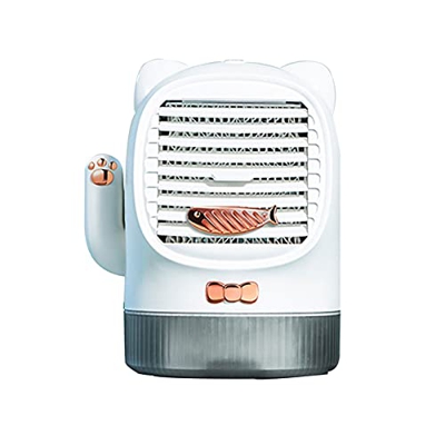 Condizionatore d'Aria Portatile 400 Ml Serbatoio d'Acqua Raffreddamento Ad Aria Ventilatore da Tavolo con Interfaccia USB Ventilatore d'Aria di Raffre