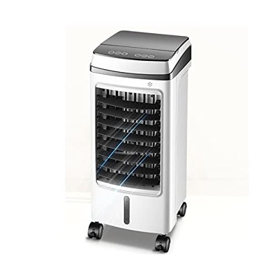 Ventilatore da Pavimento 3 in 1 Serbatoio d'Acqua da 1,6 Litri Raffreddatore Ad Aria Fredda E Funzione di Umidificazione con 4 modalità del Vento Time