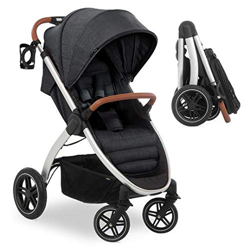 Hauck Passeggino Up Town - Passeggino Compatto fino a 25 kg, chiusura a 1 mano, manubrio regolabile, reclinabile - Passeggino Ultracompatto - Nero en oferta