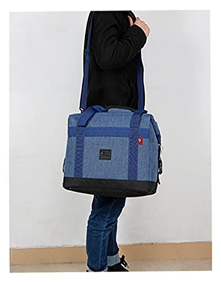 Sacca Zip Cesti di Cesto in Bagliore di Raffreddamento (Colore : Blu)