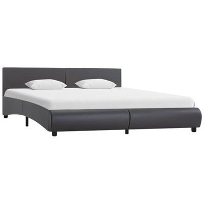 Giroletto Grigio In Similpelle 160x200 Cm