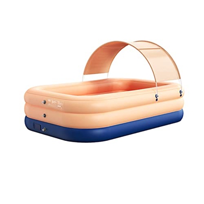 ASDFGHT Con Vela Ombreggiante Piscina Gonfiabile Adulti, Dispositivo Gonfiabile Ad Alta velocità Integrato Piscina Bimbi, Adatto per Giardino, Cortile