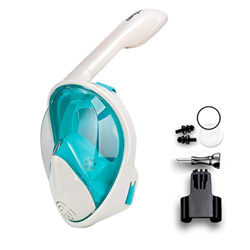 Maschera Da Snorkeling A Pieno Faccialedoppio Snorkeling Per Una Respirazione Più Facile, Design Infrangibile Per Pc, Finestra Di Visualizzazione A 18 precio
