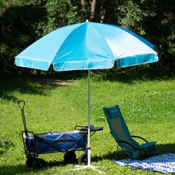 Ombrellone da Spiaggia per Esterni con Base Pieghevole, ombrellone da Giardino per Uso Domestico per ombrellone, Parasole con meccanismo di inclinazio en oferta