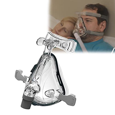Maschera Per Dormire, Maschera C-PAP, Maschera Nasale In Gel Di Silice Medica Regolabile F1B, Maschera Oronasale, Per Respirazione D'Aria Apnea Nottur