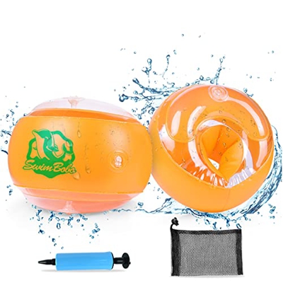 QKTYB Braccioli Bambini 3-10 Anni con Custodia Braccioli di Sicurezza per Bambini con Pompa Braccioli per Piscina Bracciali Gonfiabili da Nuoto Armban