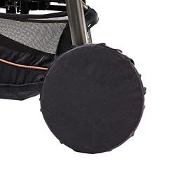 Copriruota per passeggino e carrozzina, colore: nero precio