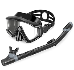 Attrezzatura Da Snorkeling A Secco Antiappannamento, Set Di Maschere Da Snorkeling Pieghevoli, Ampia Vista Panoramica E Set Professionale Per Adulti,  en oferta