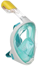 TNIU Maschera Subacquea per Snorkeling Integrale Occhialini da Snorkeling Pieghevoli Completamente Asciutti E Antiappannamento (Verde L) en oferta