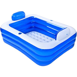 Piscine Gonfiabili Piscina per Famiglia Addensata Pieghevole, Barile Doccia Antiusura in PVC, per Centro di Nuoto per Bambini, Adulti, Neonati, Bambin en oferta