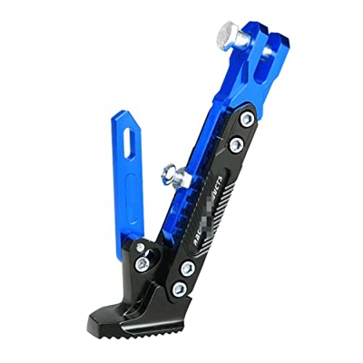 KUYT La Staffa Laterale del Pedale della Moto e della Bicicletta è Realizzata in Lega di Alluminio Regolabile (Color : Blue)