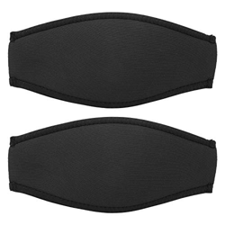 Qaminit Cinturino per Maschera da Sub Copertura Protettiva per Cinturino per Maschera da Sub Cinturino per Capelli (2 Pezzi/Venduti)(Nero) características