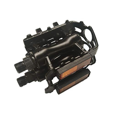 Esque Pedali in Lega Pedali da Montagna Antiscivolo Coppia Pedali 1 Biciclette in Alluminio Accessori (Black, One Size)