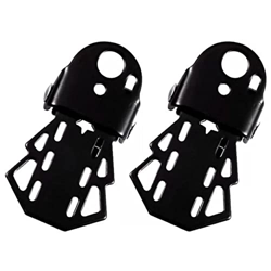 IIET 1pair Pedale Posteriore Della Bici Mtb Pieghevole Poggiapiedi Ciclismo Accessori Bicicletta Piedino Nero en oferta